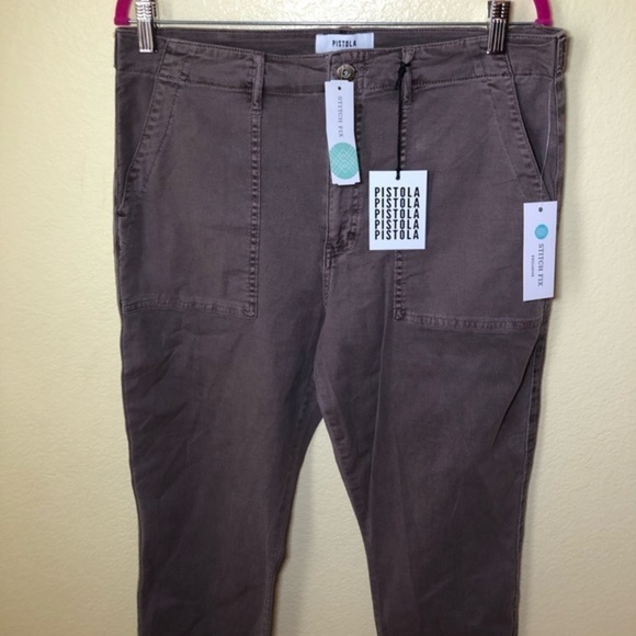 PISTOLA Mara Straight Leg Capri Pant Size 33 - Picture 3 of 9